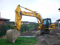 Maquinaria de construcción en Asturias. Excavadoras neumáticas
