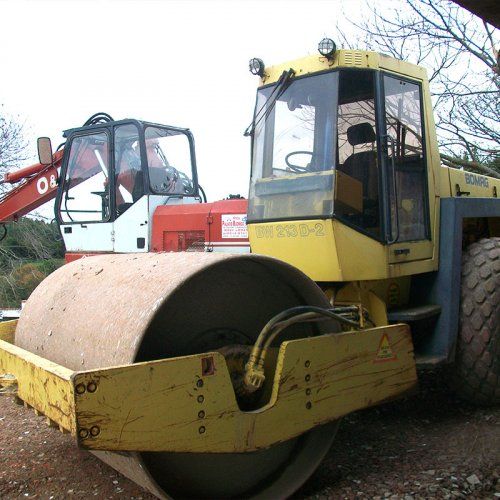 Maquinaria de construcción en Asturias. Rodillos compacatadores